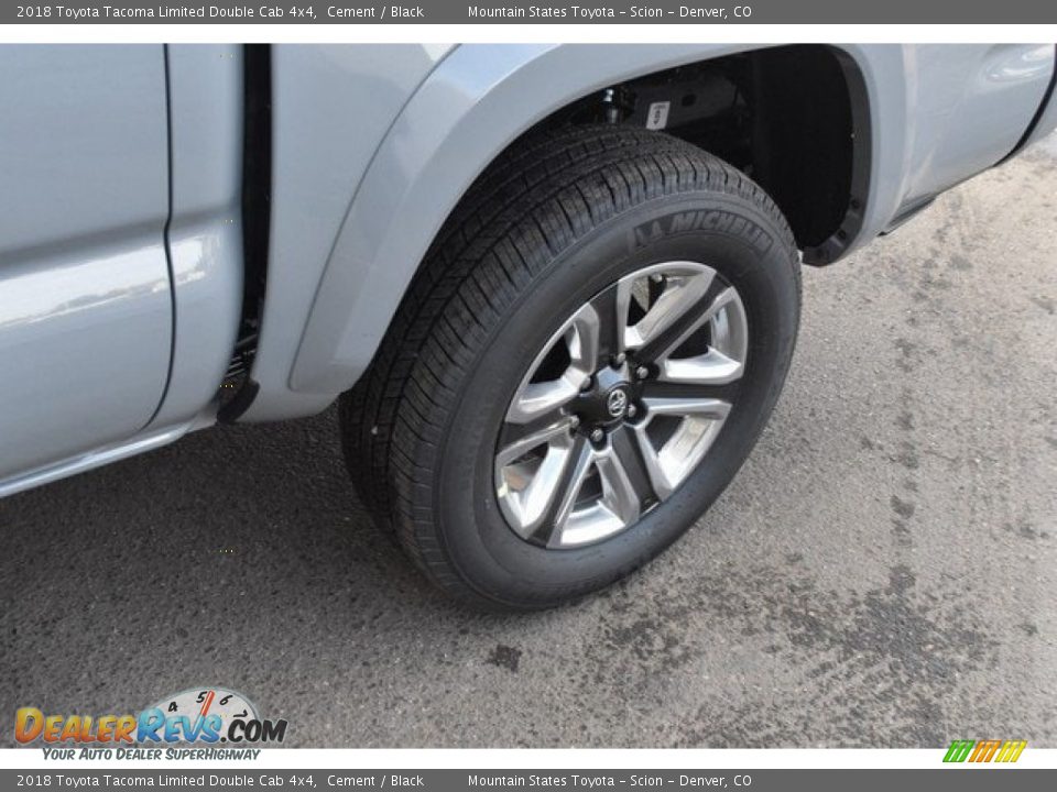 2018 Toyota Tacoma Limited Double Cab 4x4 Cement / Black Photo #34