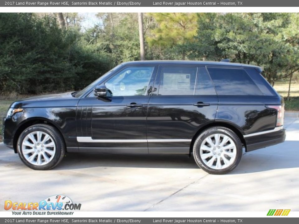 2017 Land Rover Range Rover HSE Santorini Black Metallic / Ebony/Ebony Photo #4