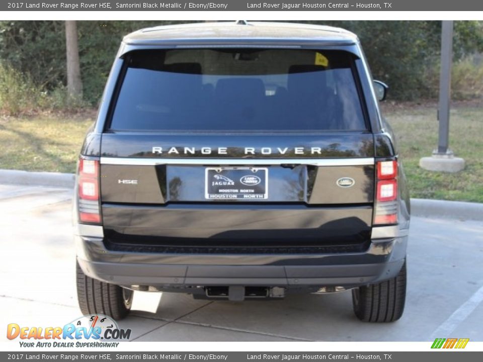 2017 Land Rover Range Rover HSE Santorini Black Metallic / Ebony/Ebony Photo #6
