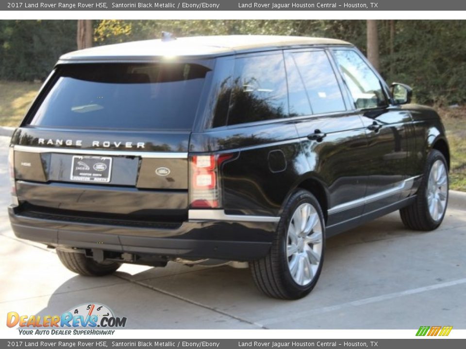 2017 Land Rover Range Rover HSE Santorini Black Metallic / Ebony/Ebony Photo #7
