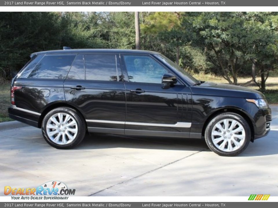 2017 Land Rover Range Rover HSE Santorini Black Metallic / Ebony/Ebony Photo #8