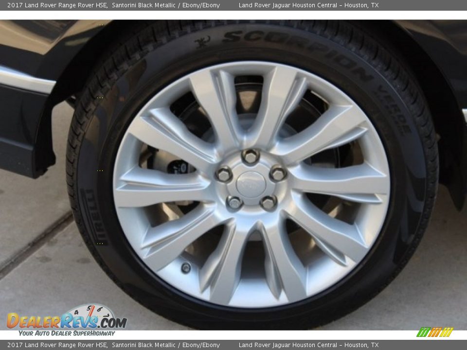 2017 Land Rover Range Rover HSE Santorini Black Metallic / Ebony/Ebony Photo #9