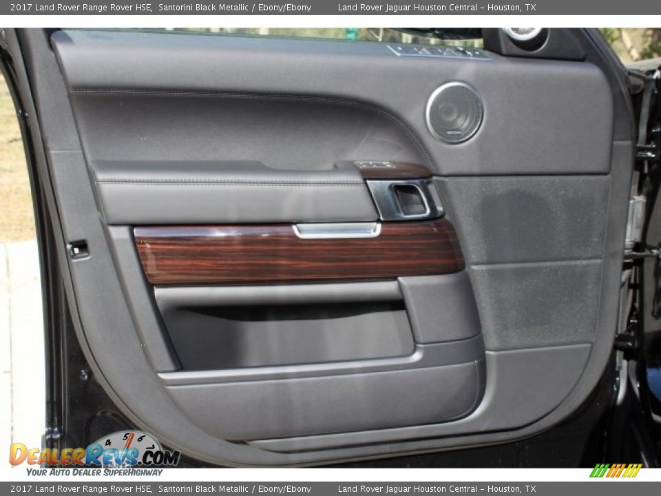 2017 Land Rover Range Rover HSE Santorini Black Metallic / Ebony/Ebony Photo #14