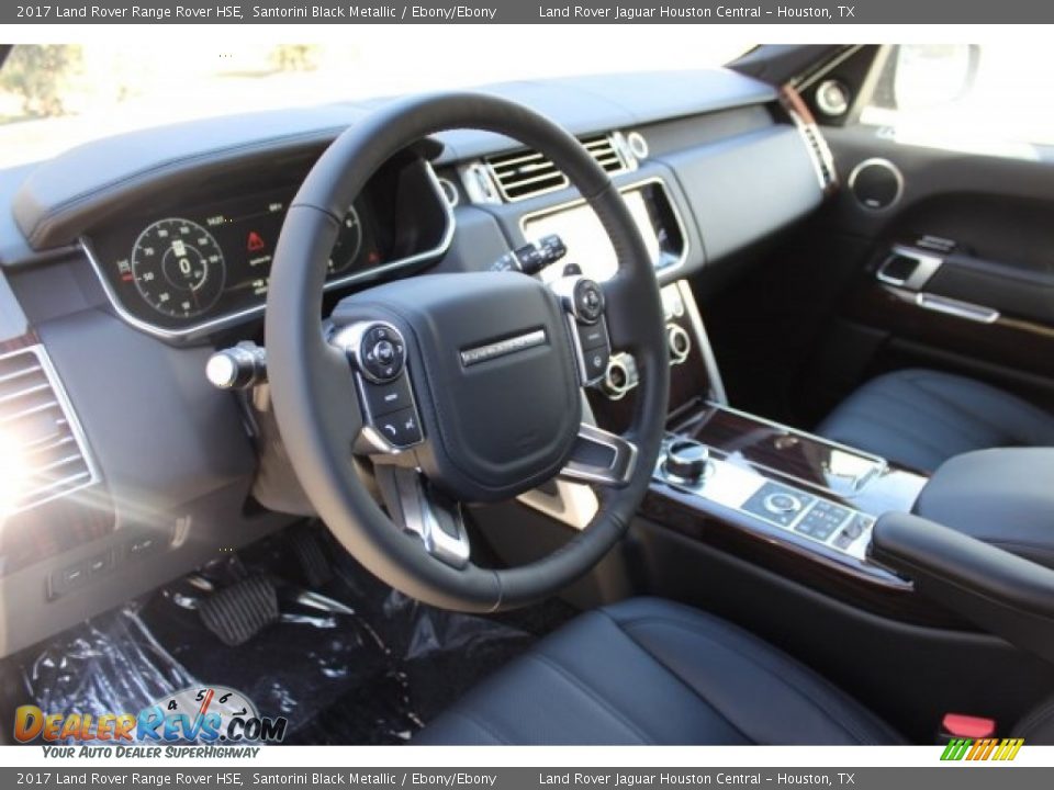 2017 Land Rover Range Rover HSE Santorini Black Metallic / Ebony/Ebony Photo #15