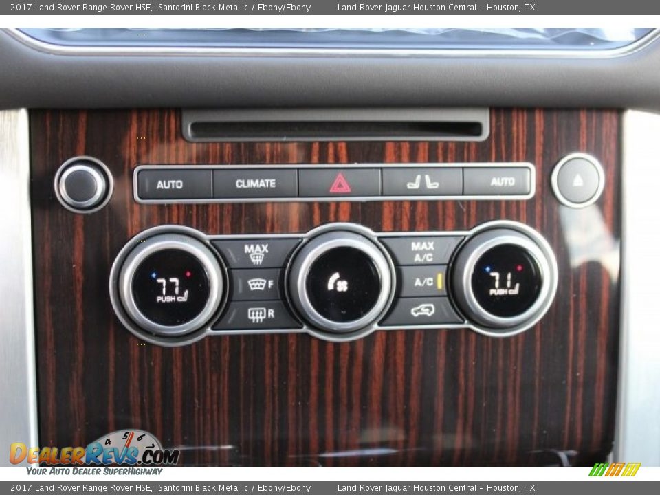 2017 Land Rover Range Rover HSE Santorini Black Metallic / Ebony/Ebony Photo #22