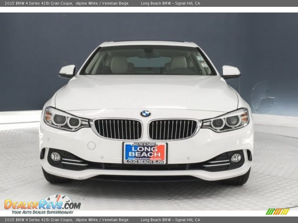 2015 BMW 4 Series 428i Gran Coupe Alpine White / Venetian Beige Photo #2