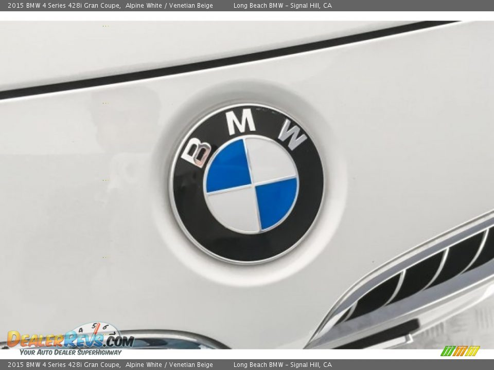 2015 BMW 4 Series 428i Gran Coupe Alpine White / Venetian Beige Photo #29