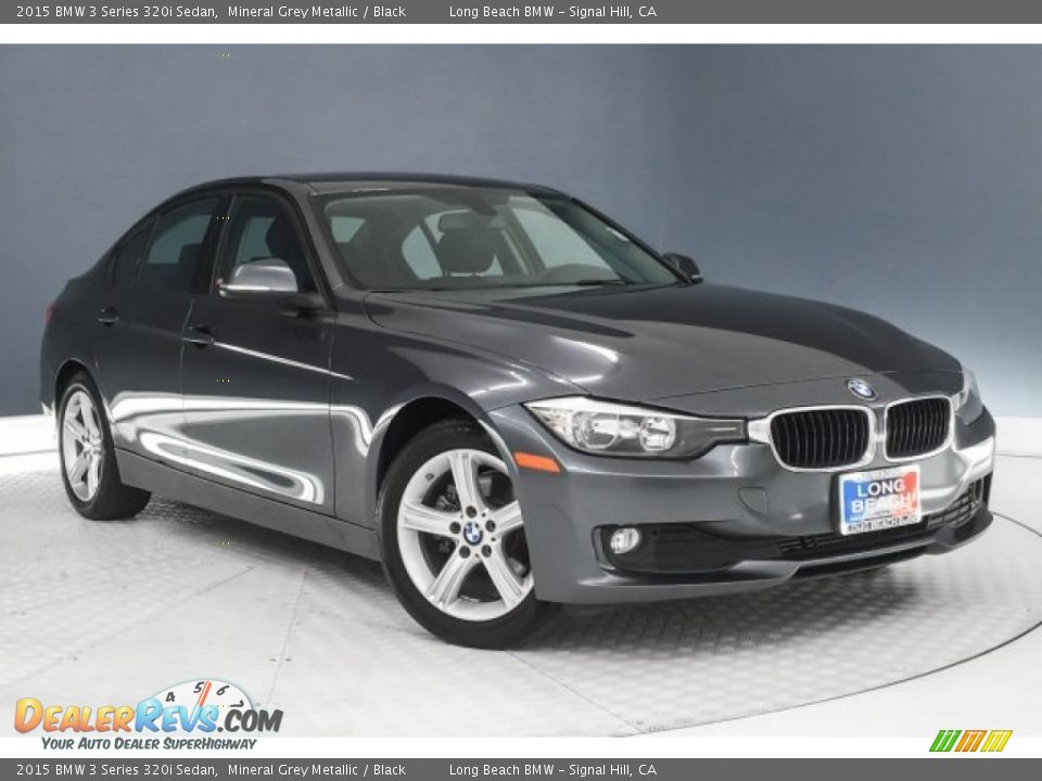 2015 BMW 3 Series 320i Sedan Mineral Grey Metallic / Black Photo #12