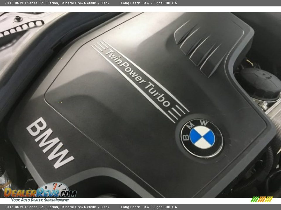 2015 BMW 3 Series 320i Sedan Mineral Grey Metallic / Black Photo #27