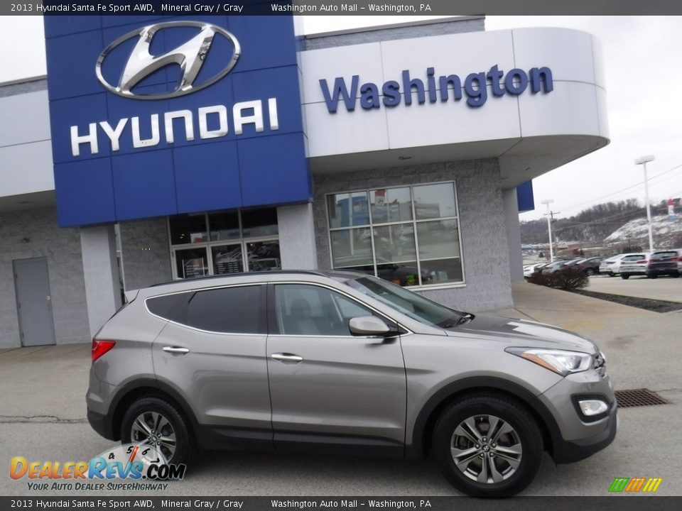 2013 Hyundai Santa Fe Sport AWD Mineral Gray / Gray Photo #2