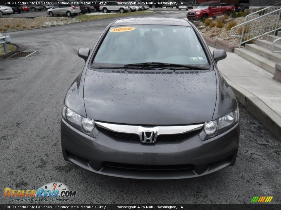 2009 Honda Civic EX Sedan Polished Metal Metallic / Gray Photo #4