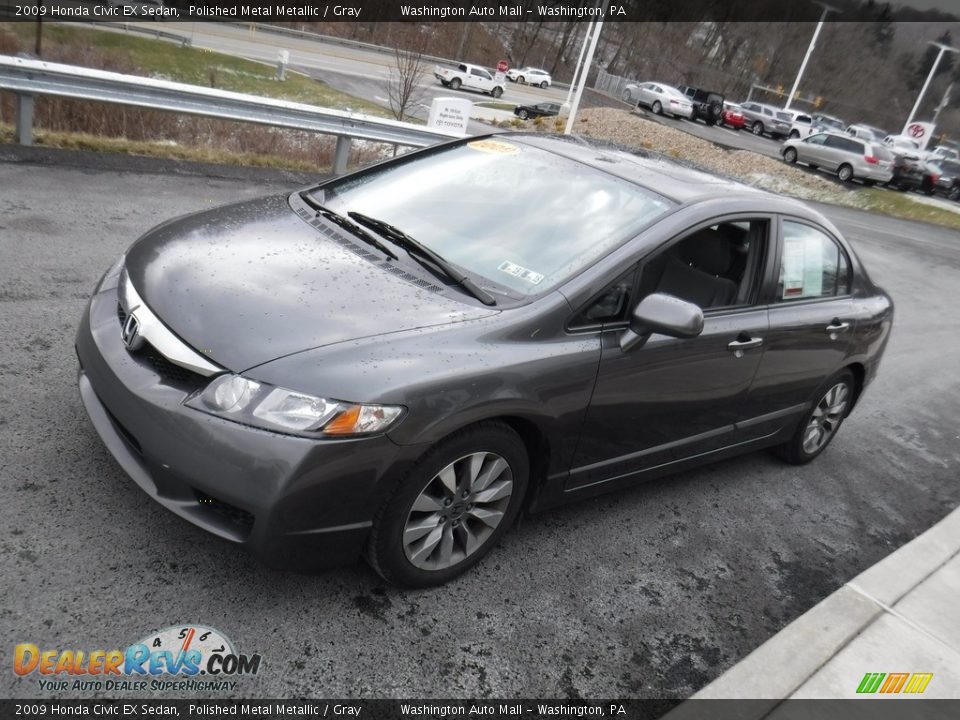 2009 Honda Civic EX Sedan Polished Metal Metallic / Gray Photo #5