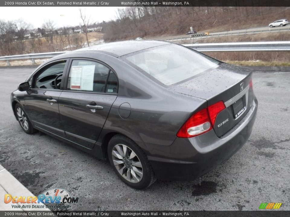 2009 Honda Civic EX Sedan Polished Metal Metallic / Gray Photo #7