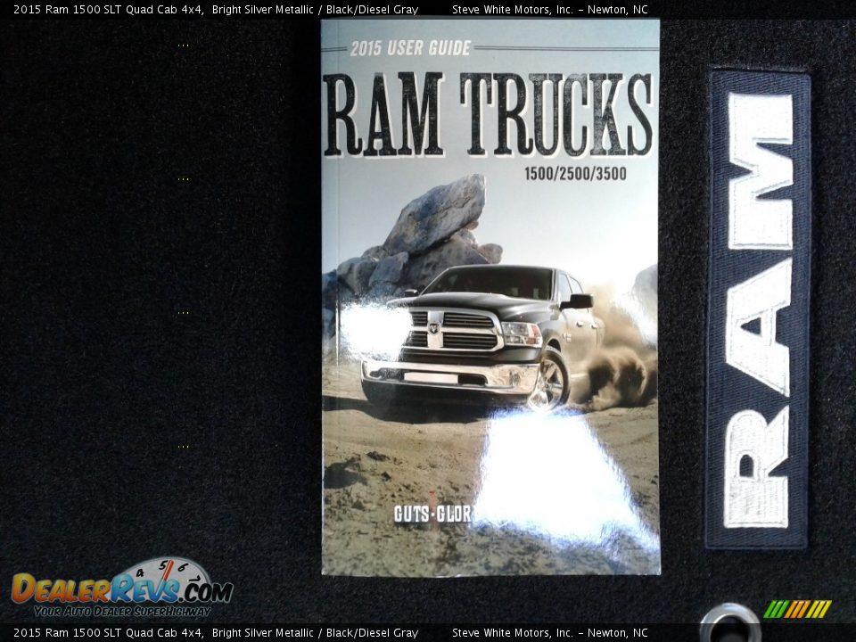 2015 Ram 1500 SLT Quad Cab 4x4 Bright Silver Metallic / Black/Diesel Gray Photo #34