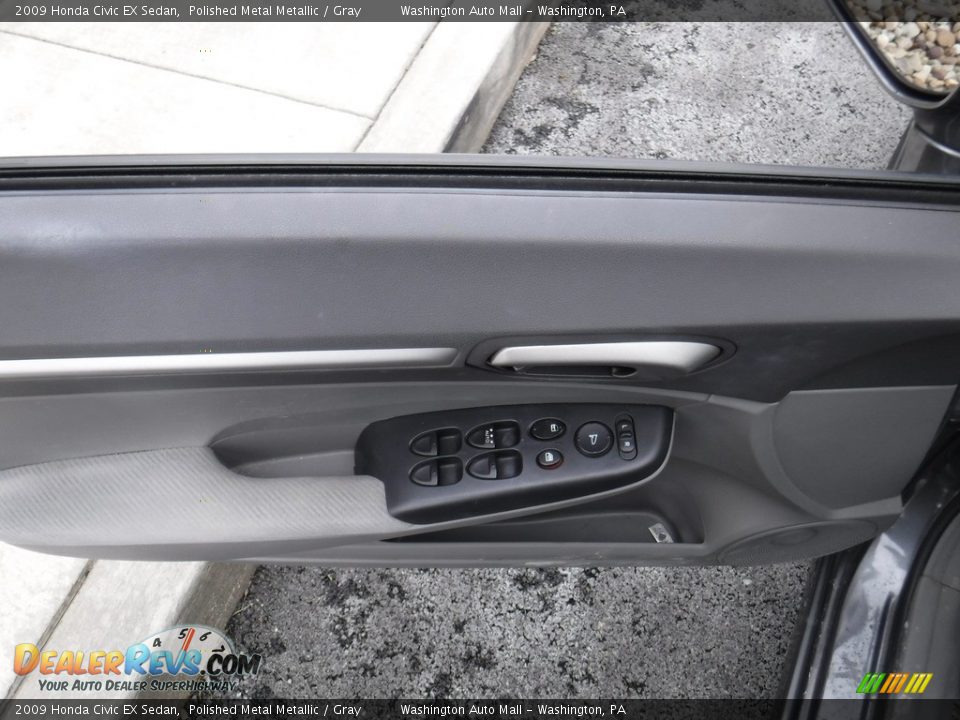 2009 Honda Civic EX Sedan Polished Metal Metallic / Gray Photo #12