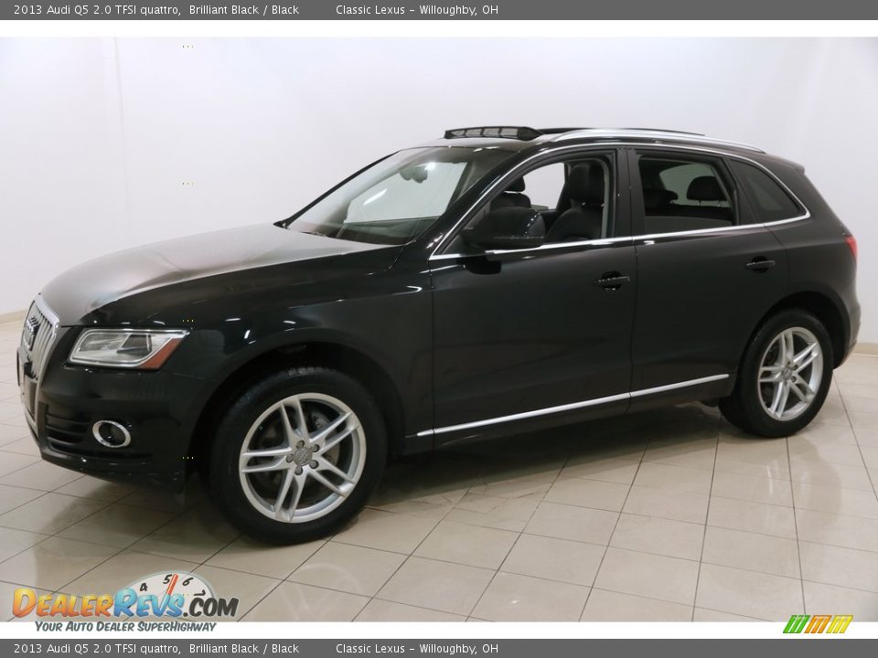 2013 Audi Q5 2.0 TFSI quattro Brilliant Black / Black Photo #3