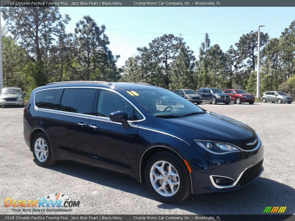 2018 Chrysler Pacifica Touring Plus Jazz Blue Pearl / Black/Alloy Photo #7