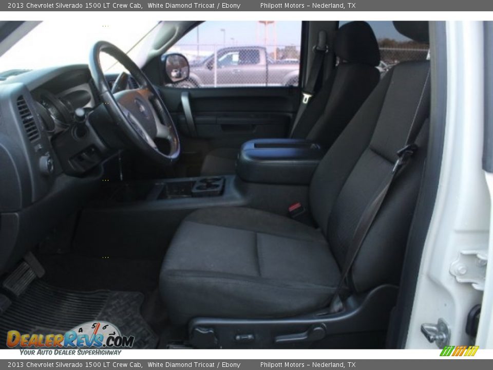 2013 Chevrolet Silverado 1500 LT Crew Cab White Diamond Tricoat / Ebony Photo #15