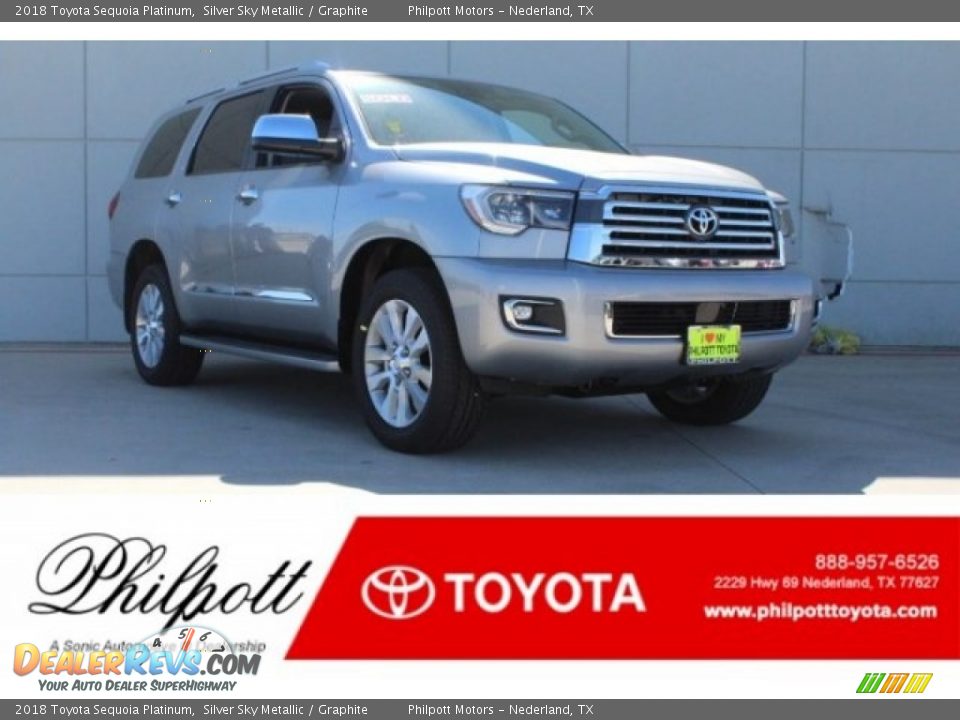 2018 Toyota Sequoia Platinum Silver Sky Metallic / Graphite Photo #1