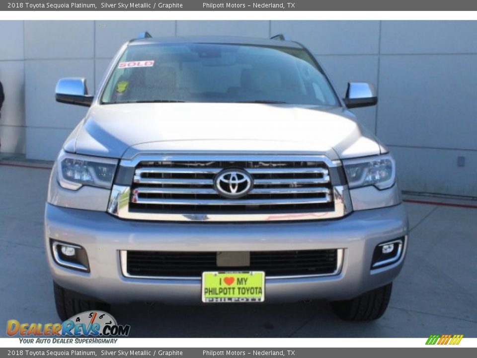 2018 Toyota Sequoia Platinum Silver Sky Metallic / Graphite Photo #2