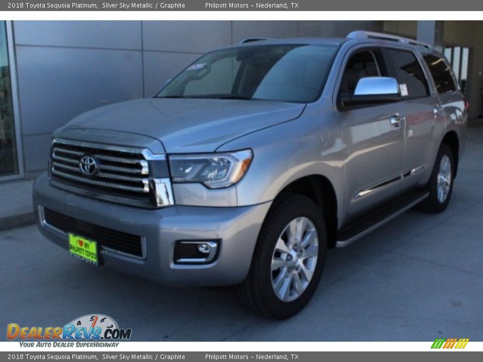 2018 Toyota Sequoia Platinum Silver Sky Metallic / Graphite Photo #3