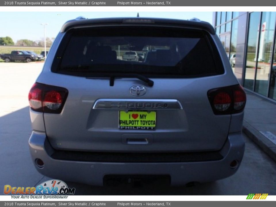 2018 Toyota Sequoia Platinum Silver Sky Metallic / Graphite Photo #7