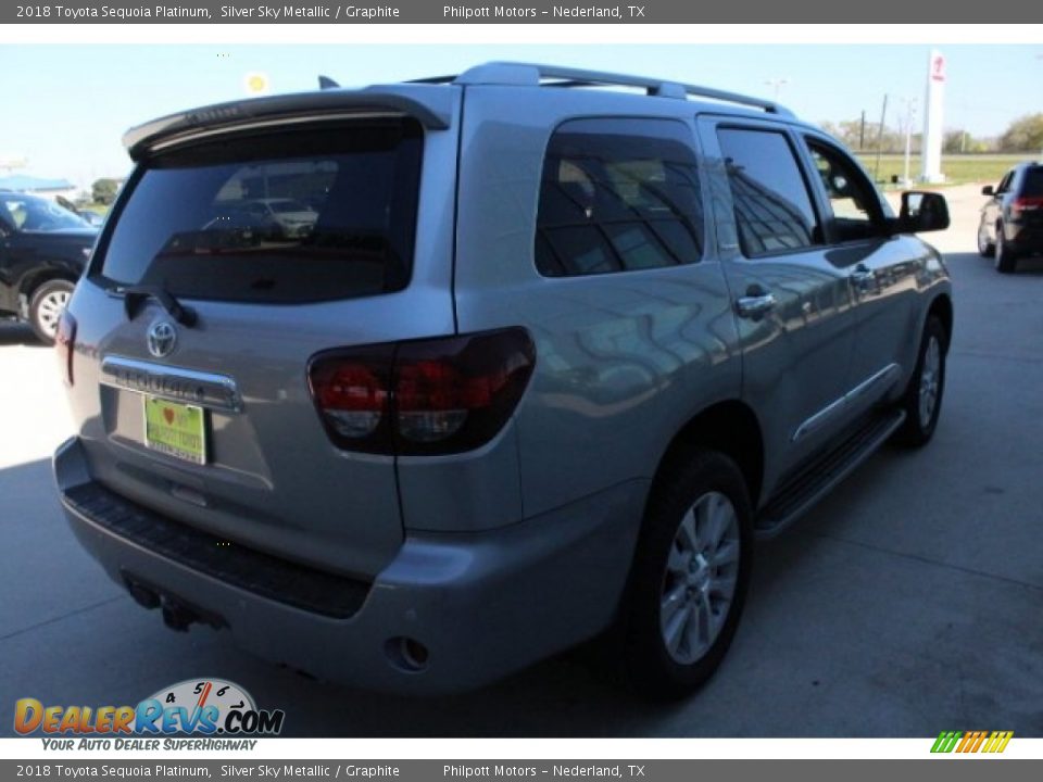 2018 Toyota Sequoia Platinum Silver Sky Metallic / Graphite Photo #8