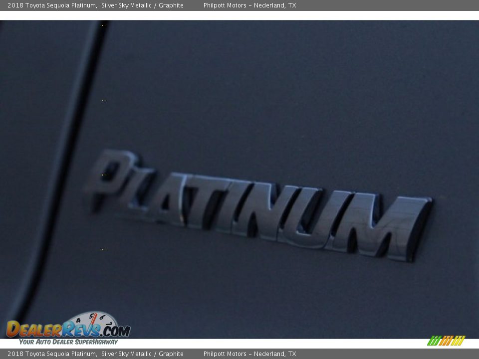 2018 Toyota Sequoia Platinum Silver Sky Metallic / Graphite Photo #11