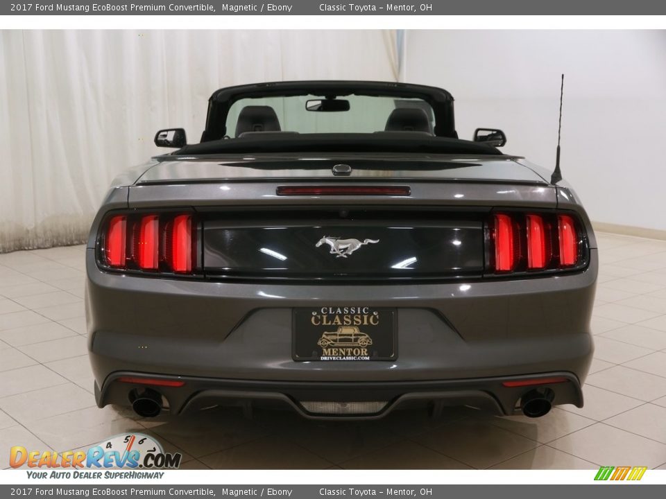 2017 Ford Mustang EcoBoost Premium Convertible Magnetic / Ebony Photo #18