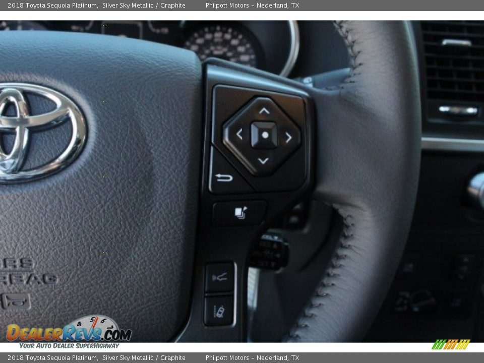 2018 Toyota Sequoia Platinum Silver Sky Metallic / Graphite Photo #22
