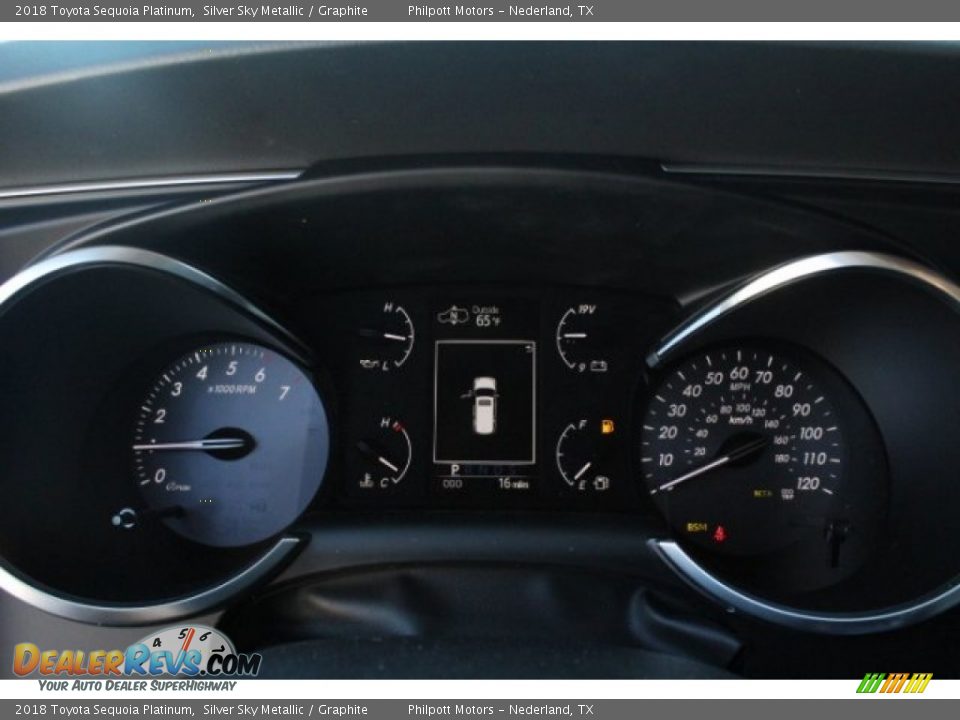 2018 Toyota Sequoia Platinum Silver Sky Metallic / Graphite Photo #23