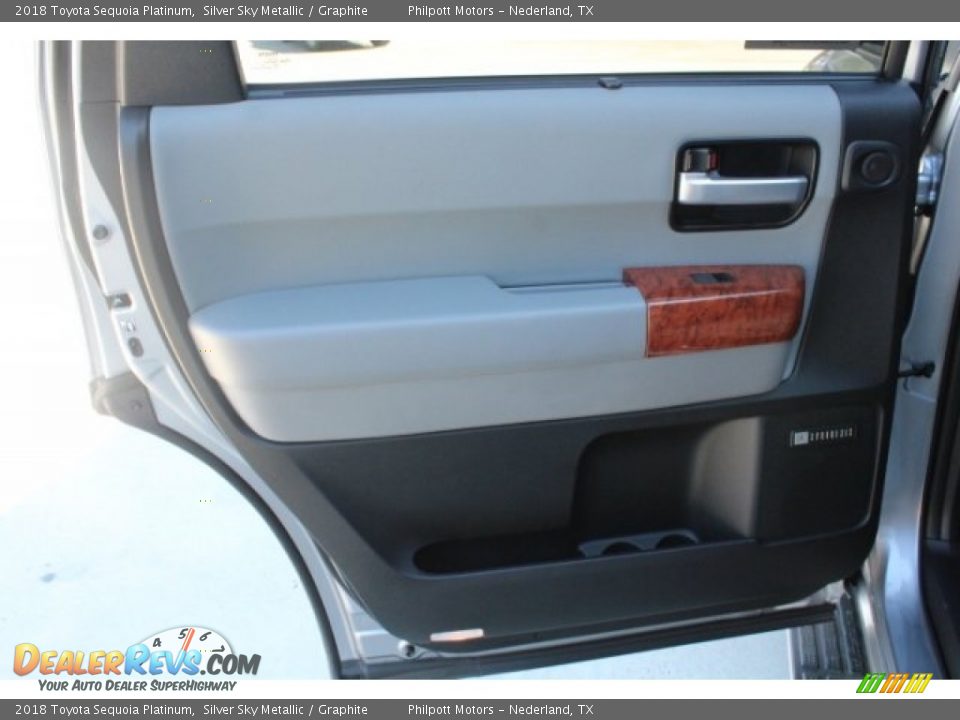 2018 Toyota Sequoia Platinum Silver Sky Metallic / Graphite Photo #25