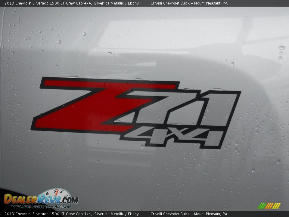 2013 Chevrolet Silverado 1500 LT Crew Cab 4x4 Silver Ice Metallic / Ebony Photo #7