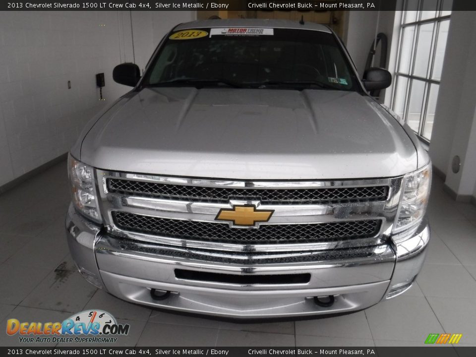 2013 Chevrolet Silverado 1500 LT Crew Cab 4x4 Silver Ice Metallic / Ebony Photo #9