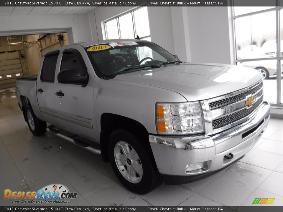 2013 Chevrolet Silverado 1500 LT Crew Cab 4x4 Silver Ice Metallic / Ebony Photo #10