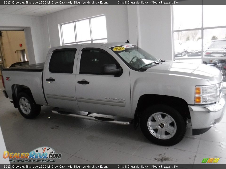 2013 Chevrolet Silverado 1500 LT Crew Cab 4x4 Silver Ice Metallic / Ebony Photo #11
