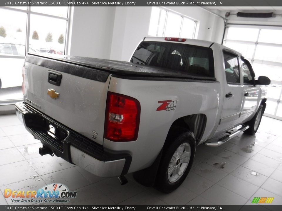 2013 Chevrolet Silverado 1500 LT Crew Cab 4x4 Silver Ice Metallic / Ebony Photo #12