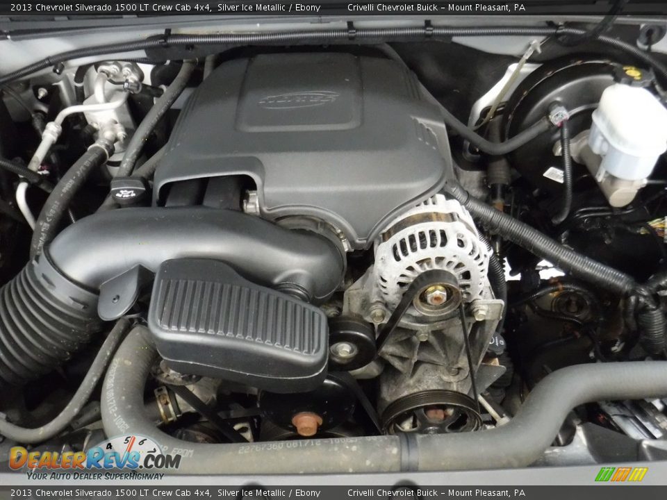 2013 Chevrolet Silverado 1500 LT Crew Cab 4x4 Silver Ice Metallic / Ebony Photo #18