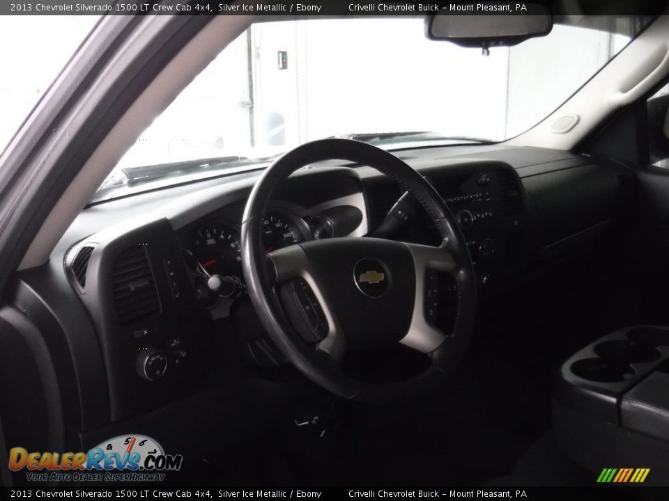 2013 Chevrolet Silverado 1500 LT Crew Cab 4x4 Silver Ice Metallic / Ebony Photo #20