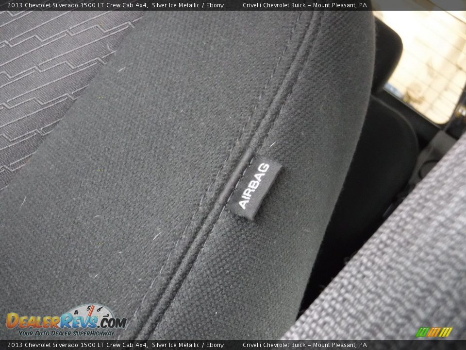 2013 Chevrolet Silverado 1500 LT Crew Cab 4x4 Silver Ice Metallic / Ebony Photo #23