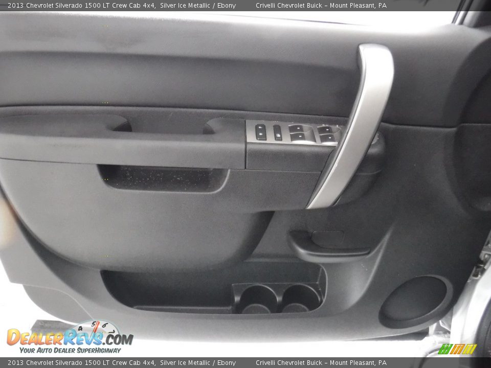 2013 Chevrolet Silverado 1500 LT Crew Cab 4x4 Silver Ice Metallic / Ebony Photo #24