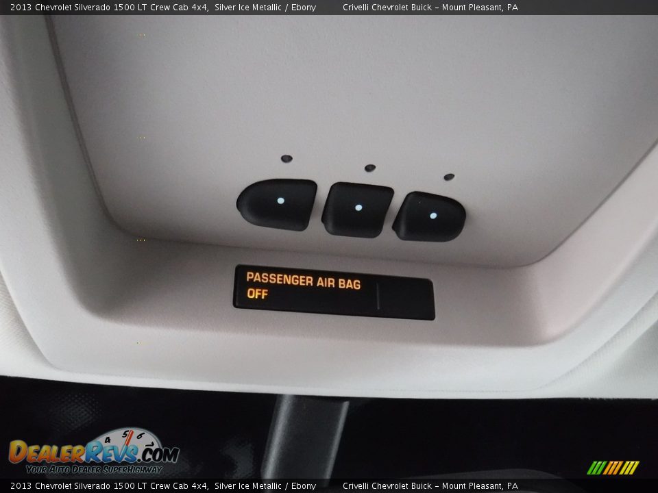 2013 Chevrolet Silverado 1500 LT Crew Cab 4x4 Silver Ice Metallic / Ebony Photo #26