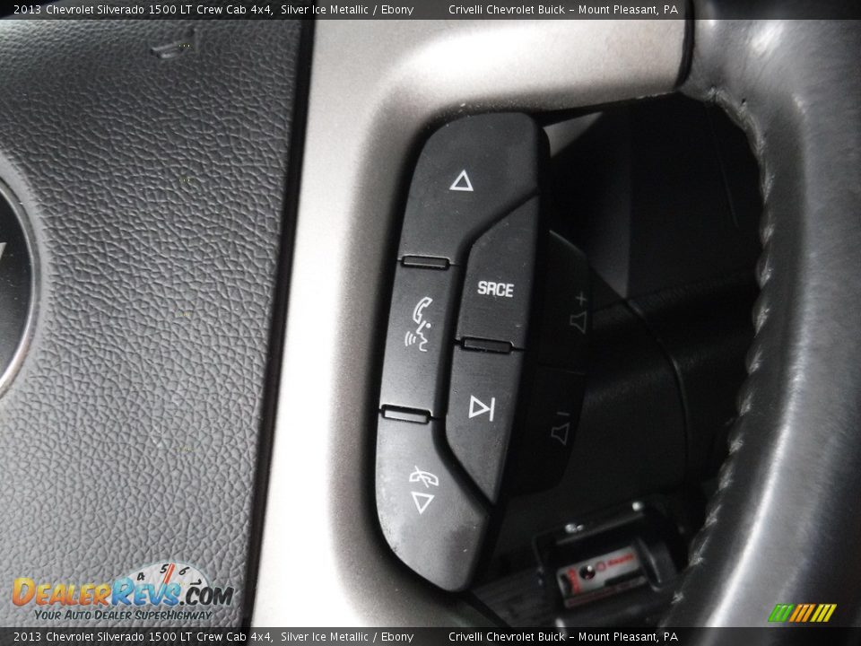 2013 Chevrolet Silverado 1500 LT Crew Cab 4x4 Silver Ice Metallic / Ebony Photo #32