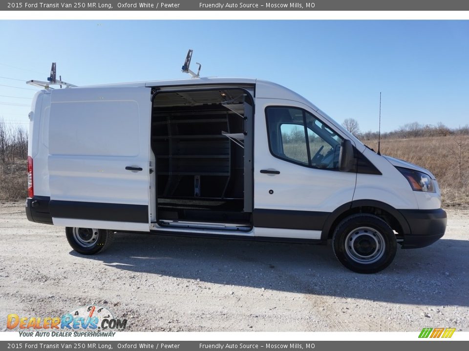 2015 Ford Transit Van 250 MR Long Oxford White / Pewter Photo #5