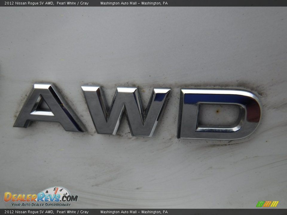 2012 Nissan Rogue SV AWD Pearl White / Gray Photo #8
