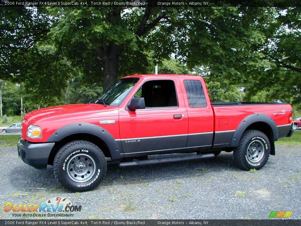 2006 Ford Ranger FX4 Level II SuperCab 4x4 Torch Red / Ebony Black/Red Photo #2