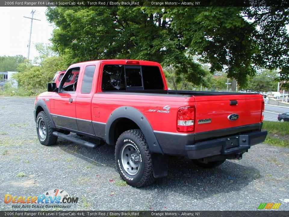 2006 Ford Ranger FX4 Level II SuperCab 4x4 Torch Red / Ebony Black/Red Photo #4
