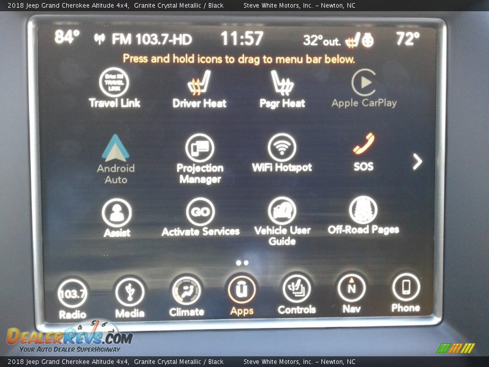2018 Jeep Grand Cherokee Altitude 4x4 Granite Crystal Metallic / Black Photo #23