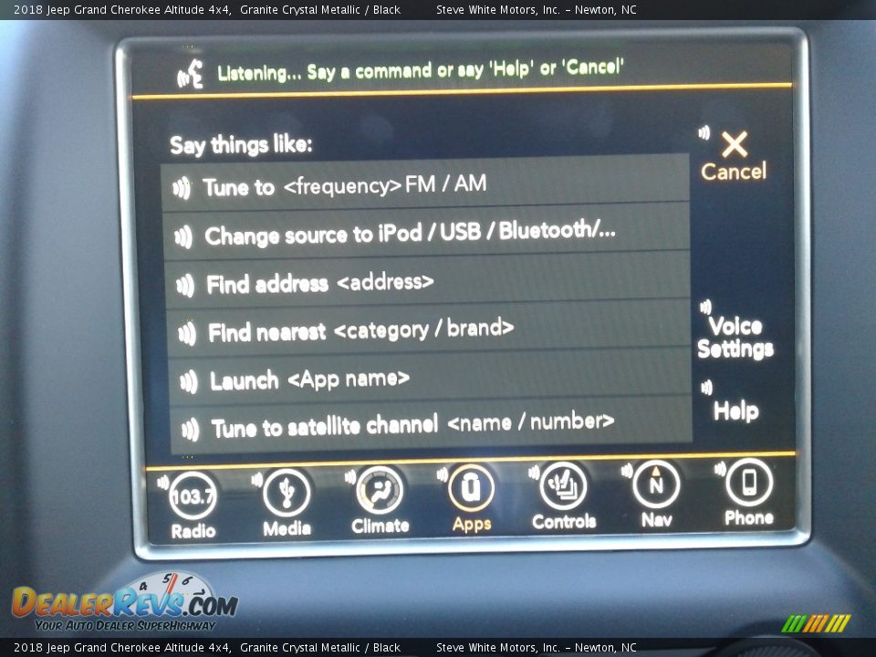 2018 Jeep Grand Cherokee Altitude 4x4 Granite Crystal Metallic / Black Photo #25