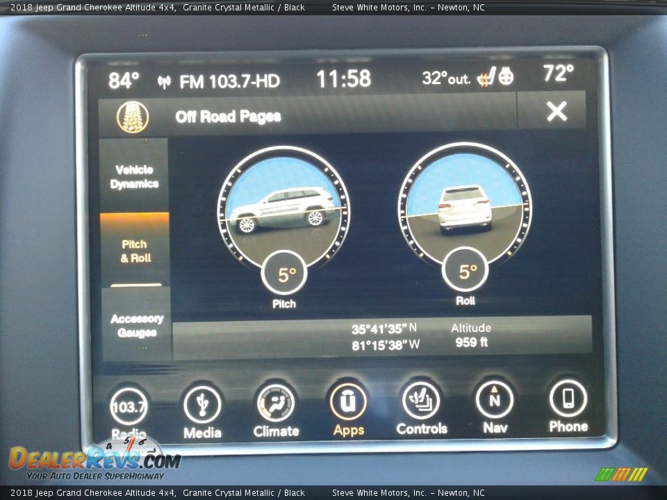 2018 Jeep Grand Cherokee Altitude 4x4 Granite Crystal Metallic / Black Photo #27